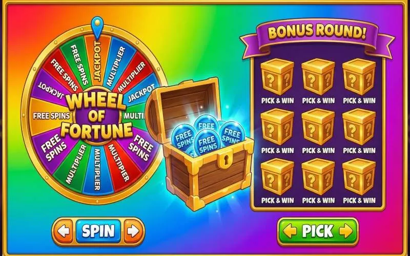 ภาพฟรีสปินที่มาในรูปแบบมินิเกม