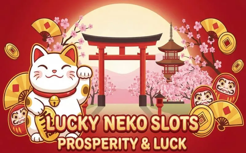 เกมสล็อต Lucky Neko ธีมแมวกวักนำโชคที่มีฟีเจอร์โบนัสและตัวคูณรางวัล