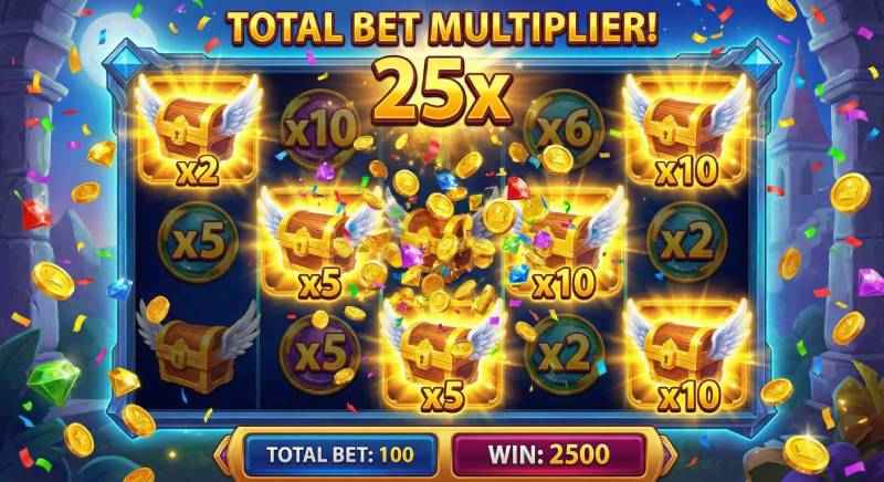 ภาพตัวคูณที่ทำงานร่วมกับสัญลักษณ์ Scatter