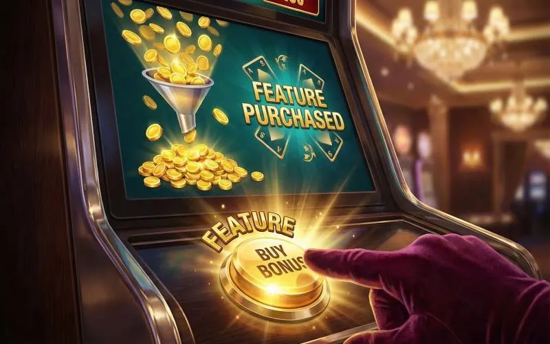 ตัวอย่างระบบซื้อฟีเจอร์โบนัสในเกมสล็อตเพื่อเข้าสู่รอบพิเศษทันที