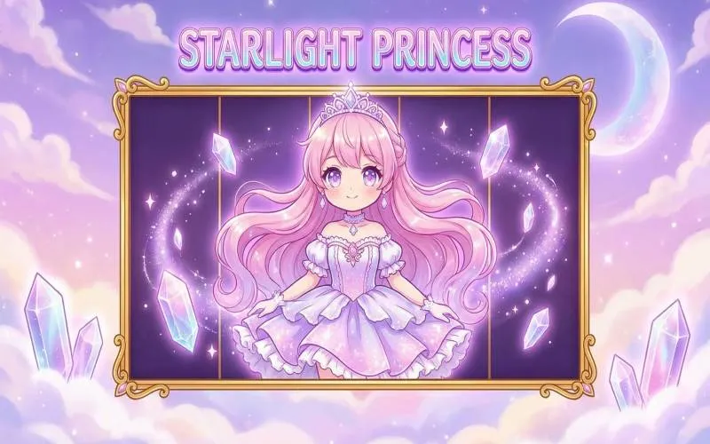 ตัวอย่างเกม Starlight Princess สล็อตธีมเจ้าหญิงเวทมนตร์พร้อมโหมดฟรีสปิน